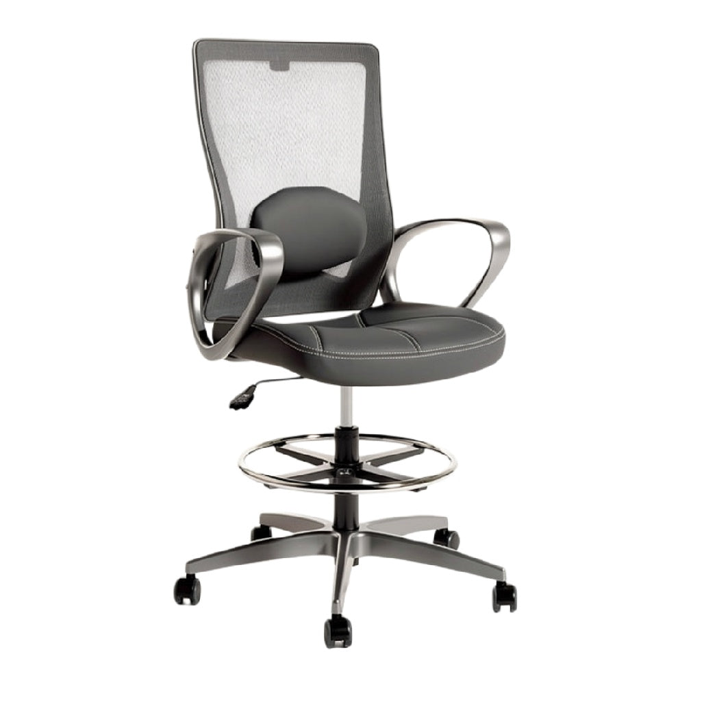 **Ergonomiczny fotel biurowy z siatkowym oparciem i regulacją wysokości**